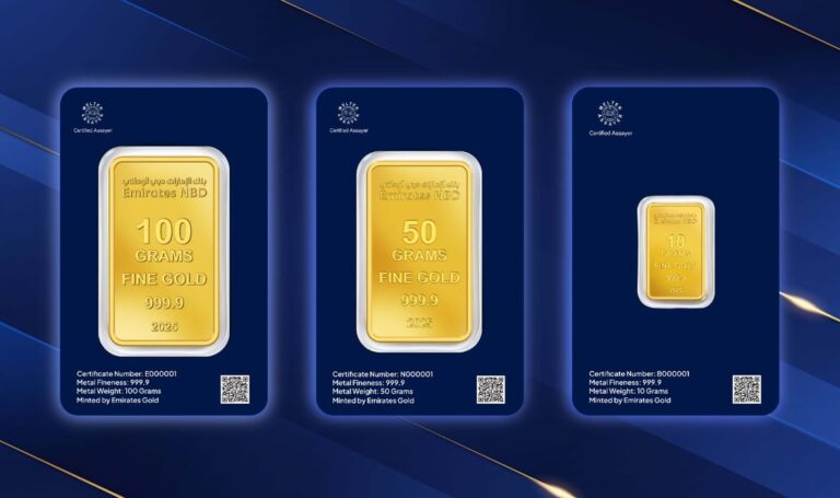  Emirates NBD unveiles ‘Emirates NBD Gold’ branded gold bar
