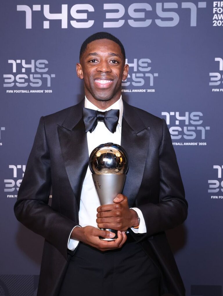 Ousmane Dembélé wins FIFA The Best award for 2025